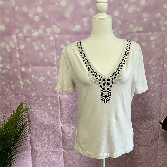 St. John Sport, embellished blouse, price drop - Picture 10 of 14